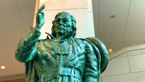 The Statue of Eusebio Francisco Kino, S.J. at the United States Capitol Building, Washington DC, USA