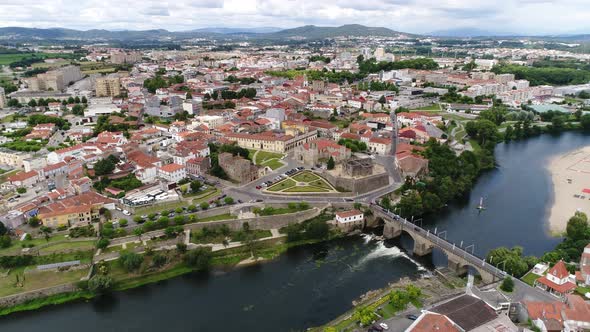 City of Barcelos Portugal Aerial View