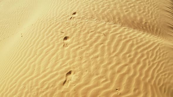 Fresh Footprints Footsteps in Sand