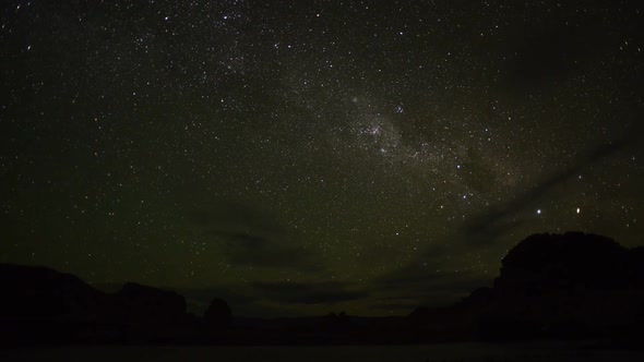 Milky Way, time lapse