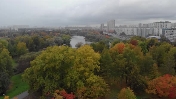 The Beauty of an Autumn Park in St