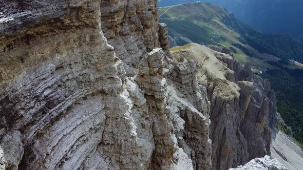 Breathtaking Aerial View of Italian Dolomites