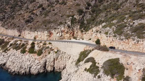 Cars along the sea