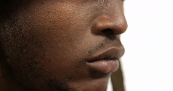 Close-up of thoughtful militray soldier