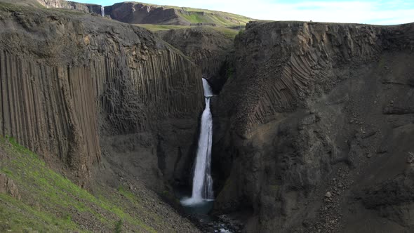 Magnificent Litlanesfoss Waterfall in Iceland