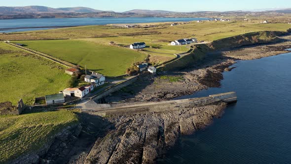 Aerial View of the Ballysaggart Pier and the 15Th Century Franciscan Third Order Remains at St Johns