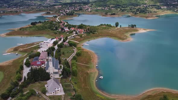 Franciscan Monastery Of Rama Beside Ramsko Lake, Prozor Rama, Bosnia And Herzegovina V4 alt