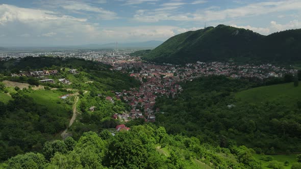 Aerial Footage - Old Town Brasov