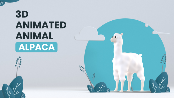 3D Animated Animal - Alpaca