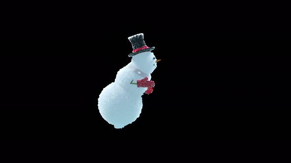 66 Snowman Dancing 4K