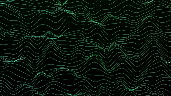 Abstract green wave background