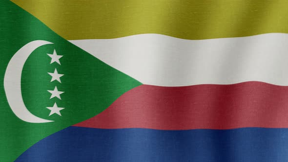 The National Flag of Comoros alt