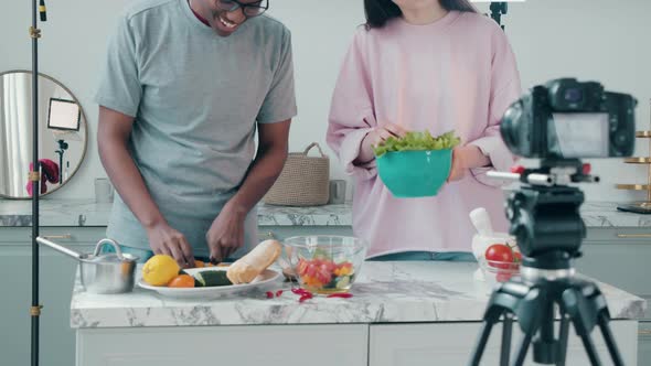 Products are Getting Cut While Filming of a Cooking Vlog