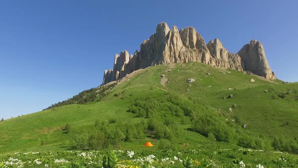 Mountain Big Thach In Caucasus