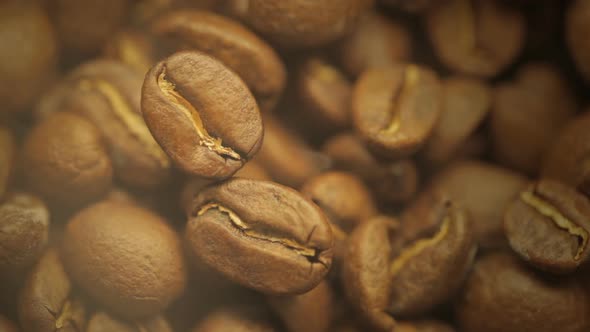 Coffee Beans Close Up.