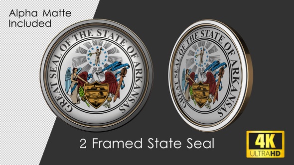 Framed Seal Of Arkansas State