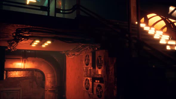 Interior of Abandoned Old Motel alt