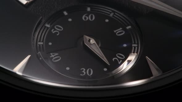 Second Arrow on Chronograph Running on Swiss Watch