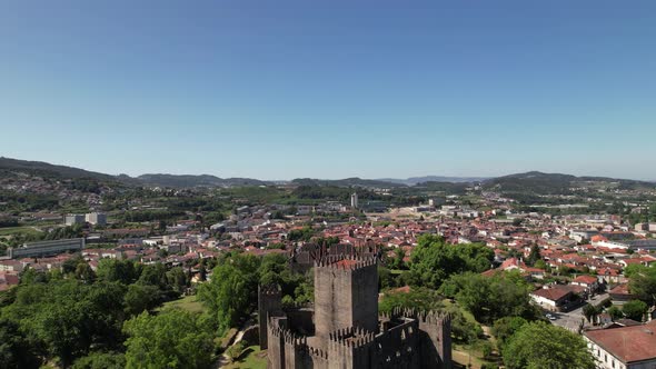 City View from Medieval Castle of Guimarães, Portugal