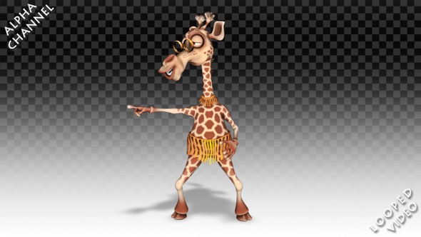 Cartoon Giraffe - Funny Dance