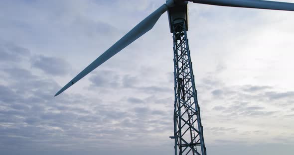 Wind Turbine with a Fixed Propeller in the Countryside