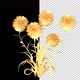 Flower Bouquet Of Gold - VideoHive Item for Sale