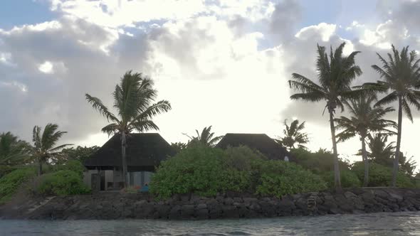 Houses in Tropics, View From Sailing Boat