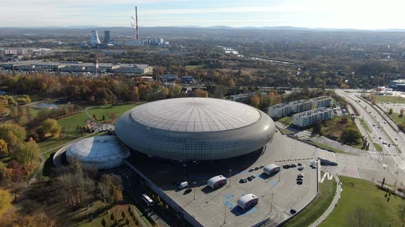Tauron Arena Krakow, the largest sports and entertainment complex in Poland