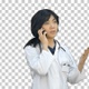 Attractive asian female doctor in lab, Alpha Channel - VideoHive Item for Sale