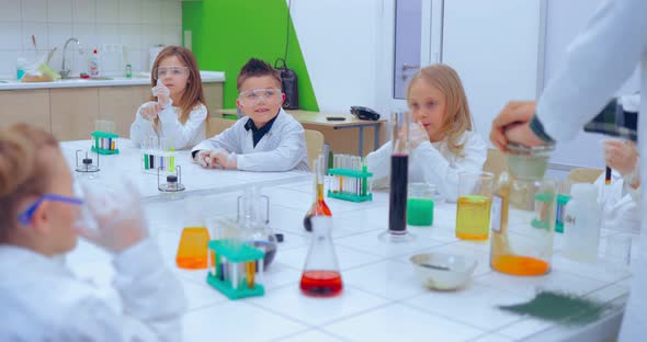 Children in Chemistry Class