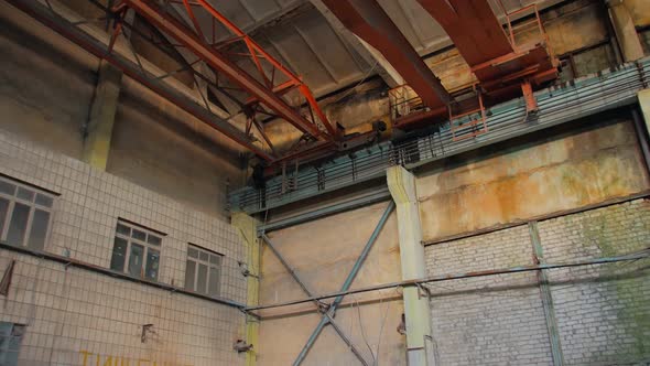 Abandoned Indoors Crane