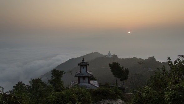Sunrise At Two Temples