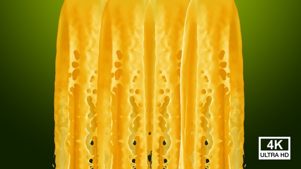 Mango Juice Splash Curtain