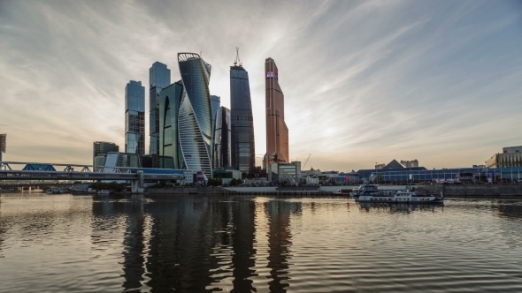Business Center Moscow City Skyscrapers