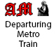 Departuring Metro Train