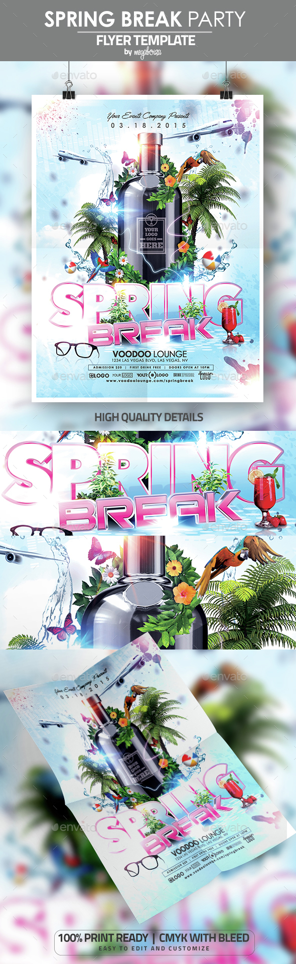 Spring Break Party Flyer / Poster Template