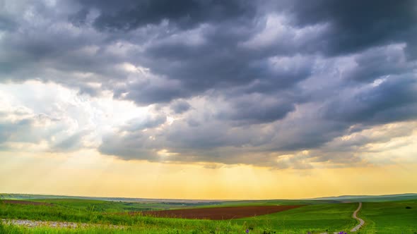 The Rays of God Shine Through Dark Clouds