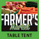 Farmer's Market Table Tent - GraphicRiver Item for Sale