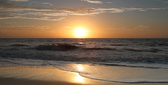 Ocean Waves at Sunrise