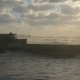Tel Aviv Port, Mediterranean Sea, Israel, Shot Of Storm, At Sunset Time On a Winter Day - VideoHive Item for Sale