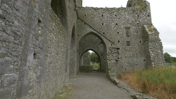 Stone walls and arched gate