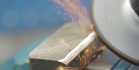 Grinding of a Metal Element 