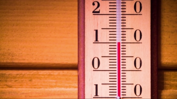 Temperature Increases On a Thermometer