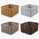 Wicker Basket Ikea Byholma 1 Set(4 Color) - 3DOcean Item for Sale