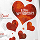 Valentines Day Special Party Inviation Flyer Poster Template - GraphicRiver Item for Sale