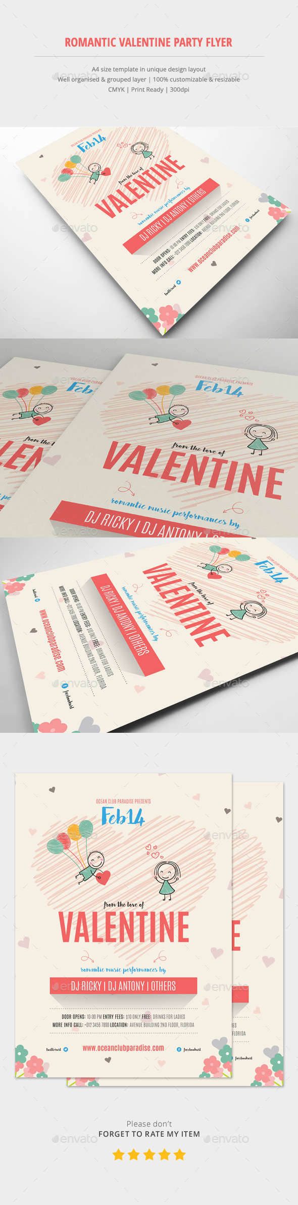 Valentine Flyer Template