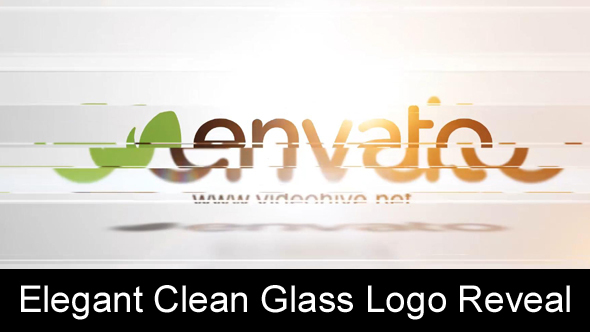 Elegant Clean Glass Logo Reveal