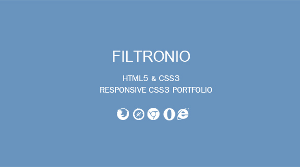 Filtronio - CSS3 Portfolio