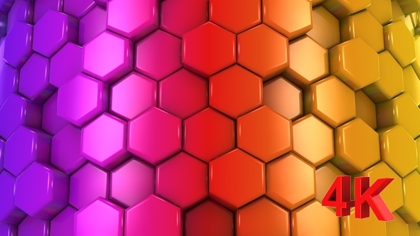 Abstract Background of Colored Honeycombs alt