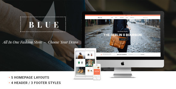 Leo Blue Responsive Prestashop Theme